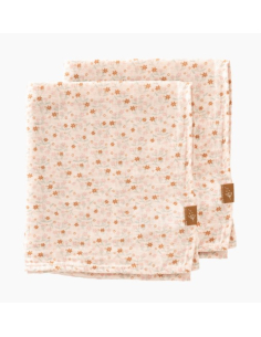 Set di 2 Mussole 60x70 cm - Garden flowers