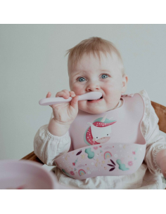 Ciotola con ventosa in silicone - Unicorno Sparkly 2