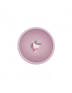 Ciotola con ventosa in silicone - Unicorno Sparkly