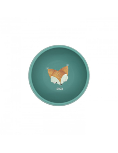 Ciotola con ventosa in silicone - Volpe Crunchy