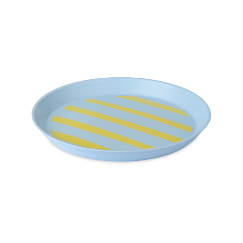 Piatto piccolo 20,5cm - NORA STRIPES AZZURRO