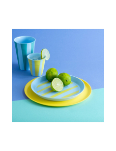 Piatto piccolo 20,5cm - NORA STRIPES AZZURRO 2