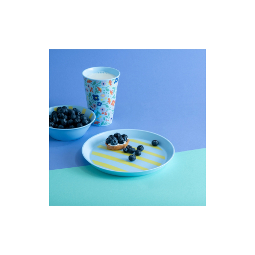 Piatto piccolo 20,5cm - NORA STRIPES AZZURRO