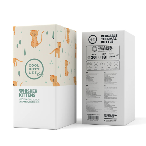 Borraccia bambini Kiddies 350 ml - Whisker Kittens