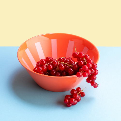 Ciotola M - NORA STRIPES Corallo