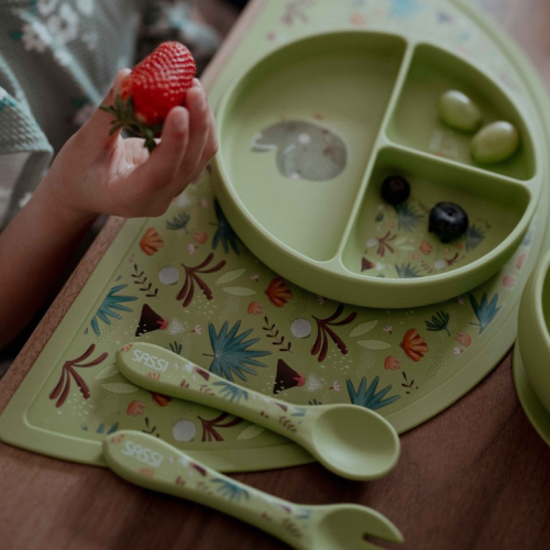 Posate in silicone - Dinosauro Cracky Posate in silicone - Dinosauro Cracky