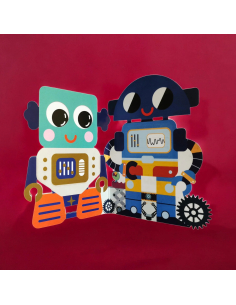 Biglietto auguri Jiggly Eyes Robot 2
