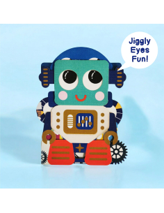 Biglietto auguri Jiggly Eyes Robot
