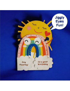 Biglietto auguri  Jiggly Eyes Sun