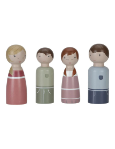 Set Famiglia Rosa per case delle bambole