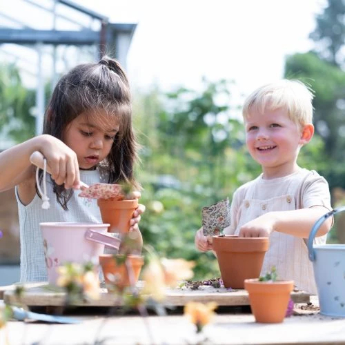 Vasetto con semi di girasole