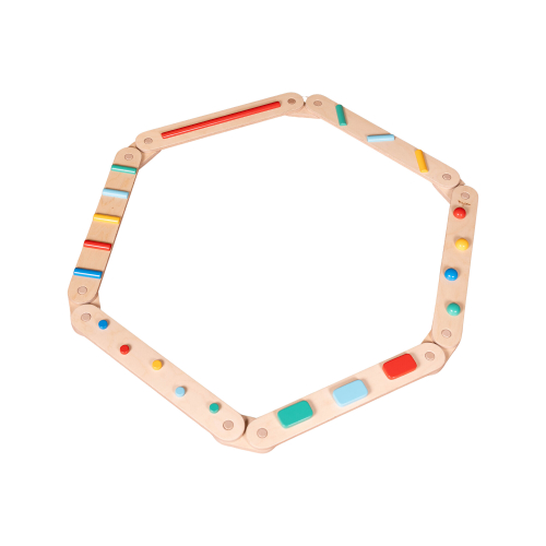 Percorso Sensoriale di Equilibrio Montessori - Sviluppo Psicomotorio - 2+ anni - in Legno