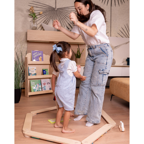 Percorso Sensoriale di Equilibrio Montessori - Sviluppo Psicomotorio - 2+ anni - in Legno