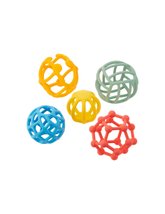 5 Palline Sensoriali Flessibili - Silicone Alimentare
