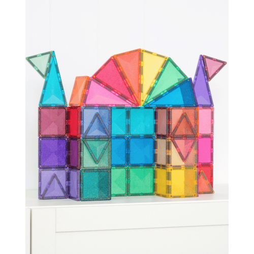 Connetix - Set Castello Glitter - 48 Pezzi - 100% Plastica ABS Atossica