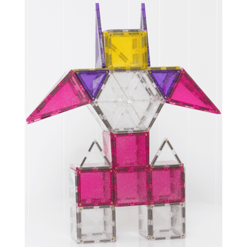 Set Unicorno Glitter - 56 Pezzi - 100% Plastica ABS Atossica