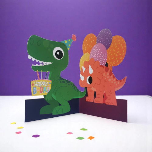 Biglietto auguri  Jiggly Eyes Dino Biglietto auguri  Jiggly Eyes Dino