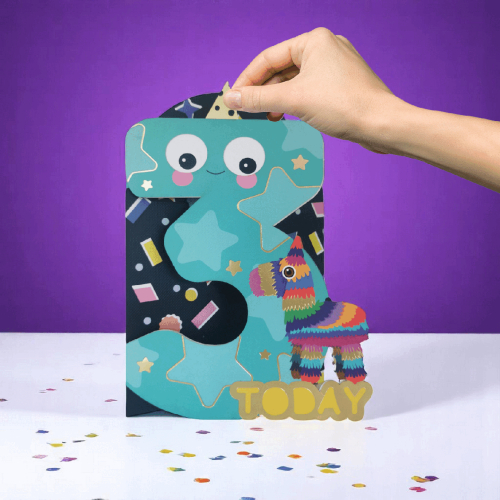 Biglietto auguri Jiggly Eyes TRE Biglietto auguri Jiggly Eyes TRE