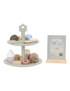 Alzata porta dolci in legno
