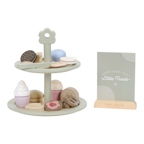 Alzata porta dolci in legno