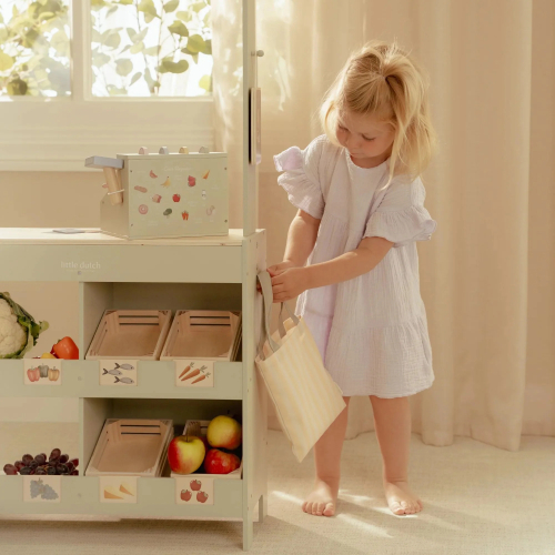 Stand del mercatino in legno