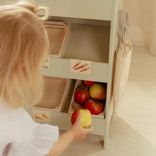 Stand del mercatino in legno