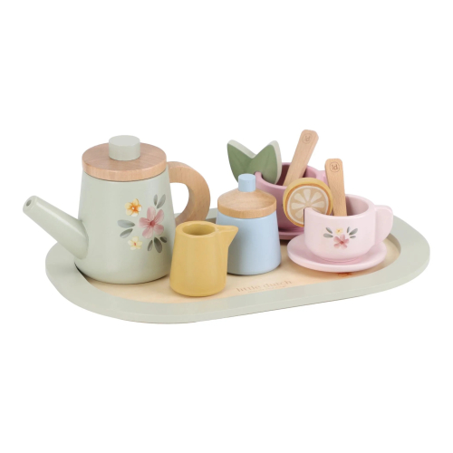 Set da tè in legno
