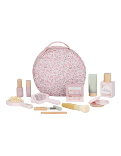 Beauty Case giocattolo con oggetti in legno - Pink 2