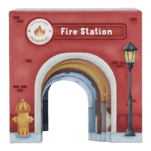 Gioco torri impilabili con automobiline in legno