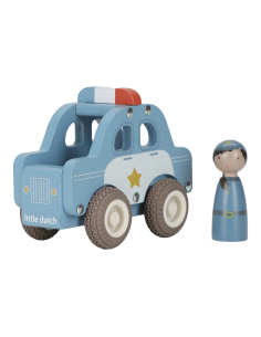 Auto Polizia con personaggio di legno
