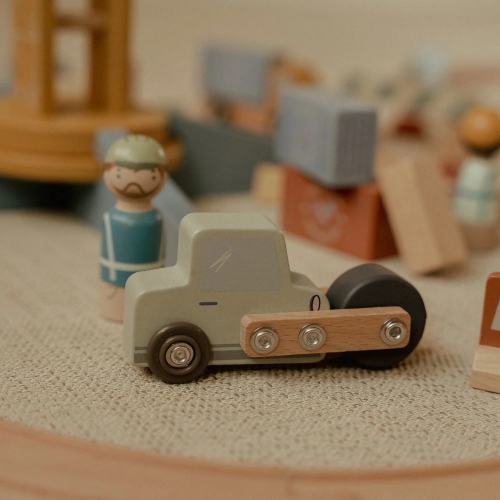 Set gru con binari del trenino