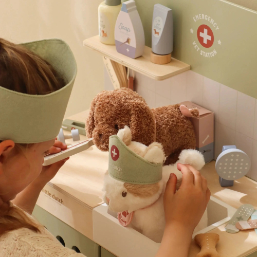 Bancone del veterinario in legno