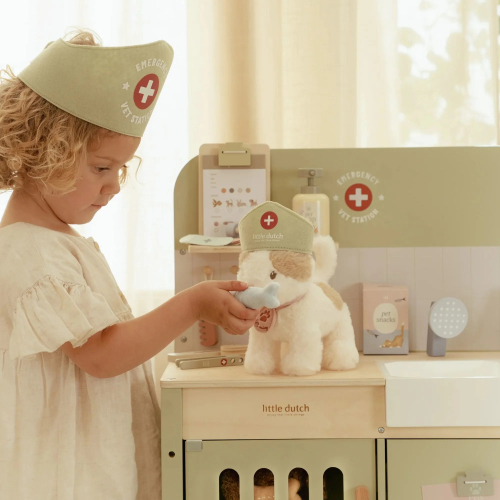 Bancone del veterinario in legno