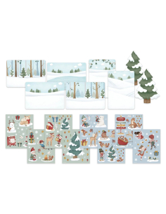 Cartoline di Natale con stickers