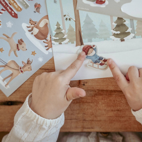 Cartoline di Natale con stickers