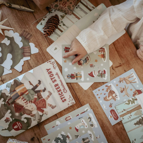 Cartoline di Natale con stickers