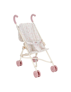 Passeggino in metallo per bambole - Flowers & Butterflies
