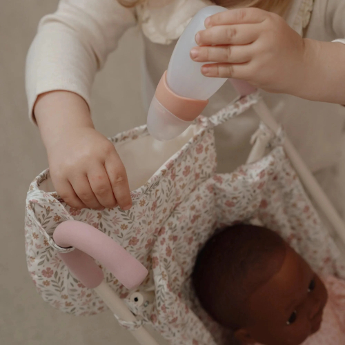 Passeggino in metallo per bambole - Flowers & Butterflies