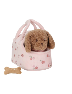 Cagnolino Jackie coccoloso peluche con borsetta