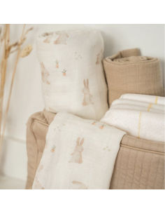 Mussole Set 2 pezzi 70x70cm - Little Goose 2