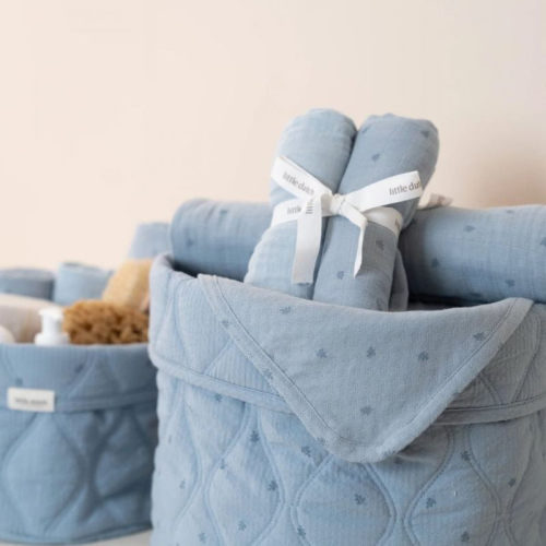 Mussole 70x70 cm - PURE Denim Blue Mussole 70x70 cm - PURE Denim Blue