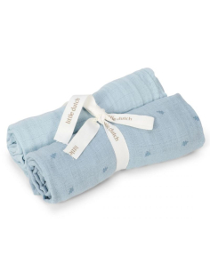 Mussole 70x70 cm - PURE Denim Blue