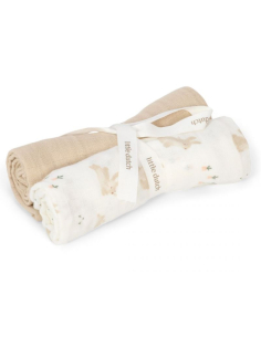 Mussole Set 2 pezzi 70x70cm - Baby Bunny