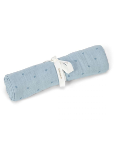 Swaddle 120x120 cm - Pure Denim Blue