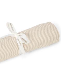 Swaddle 120x120 cm - Pure soft Beige Stripes
