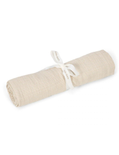 Swaddle 120x120 cm - Pure soft Beige Stripes 2