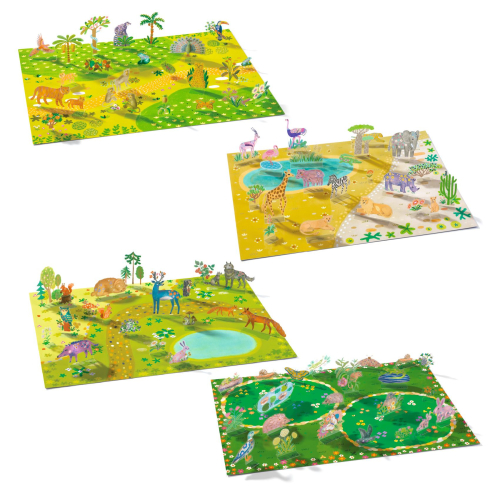 Lift-Up Stickers - Gli animali - adesivi riposizionabili