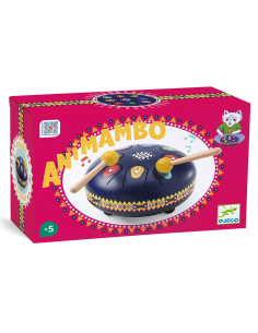 TAMBURO - Metal Drum - Strumento a percussione in metallo per bambini - Blu 2