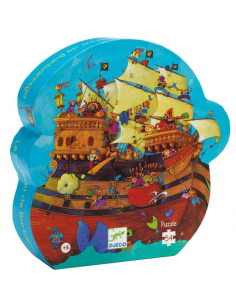Puzzle Silhouette - LA barca di BARBAROSSA - 54 pezzi