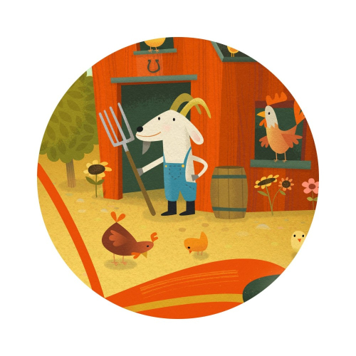 Puzzle Silhouette - Il Trattore - 16 pezzi